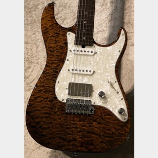 T's Guitars DST-Classic22 Tiger Eye【3.41kg】【現地選定の極杢5Aキルトメイプル】