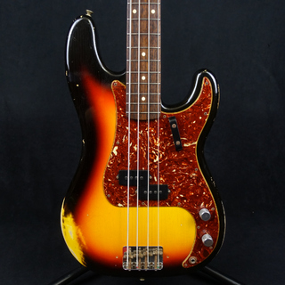 Fender Custom Shop Anniversary 1964 Precision Bass Heavy Relic Bleached 3-Color Sunburst 2014