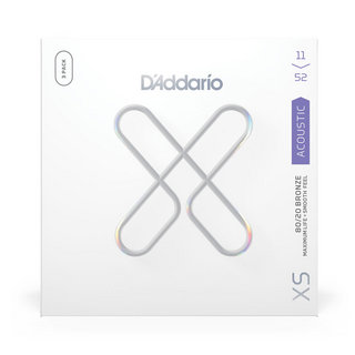 D'Addario【3セットパック】ダダリオ XSABR1152-3P Custom Light 11-52 アコギ弦 コーティング弦 80/20ブロンズ