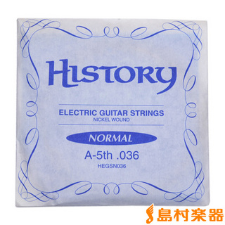 HISTORY HEGSN036 エレキギター弦 A-5th .036 【バラ弦1本】