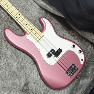 FenderMade In Japan Hybrid II Precision Bass MN Burgundy Mist Metallic with Matching Head