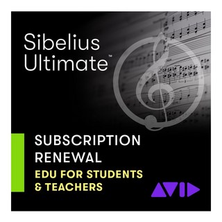 Avid Sibelius Ultimate サブスクリプション更新版(1年) アカデミック版(9938-30113-00)(オンライン納品)(代...