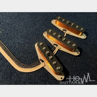 HOWL GUITARS Original Pickup '64-'65 Stratocaster Gray Bobbin "Lefty" Set  [Heavy Formvar]
