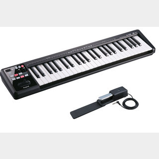 Roland A-49 BK ブラック DP-10ペダルセット 49鍵盤MIDIキーボード 【WEBSHOP】