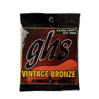 ghsVN-XL Vintage Bronze EXTRA LIGHT 011-050 アコースティックギター弦×6セット