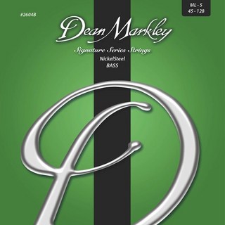 Dean MarkleyNickelSteel Signature Bass Strings 5st [MED LIGHT 45-128/DM2604B]