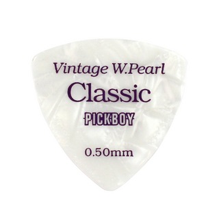 PICKBOYGP-24/05 Vintage Classic White Pearl 0.50mm ギターピック×10枚