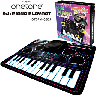 onetoneOTSPM-02DJ プレイマット ＤＪ＆ピアノ＆ドラムパッド キーボードOTSPM02DJ
