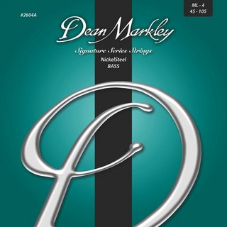 Dean MarkleyNickelSteel Signature Bass Strings 4st [MED LIGHT 45-105/DM2604A]