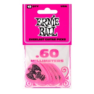 ERNIE BALLアーニーボール ERNIE BALL Everlast Guitar Picks ＃9179 Pink 0.60mm 12枚入り