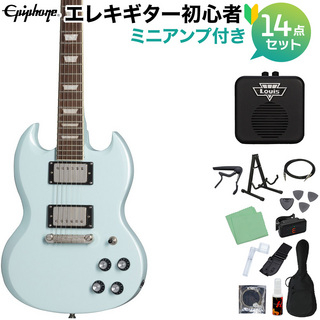 EpiphonePower Players SG IBL エレキギター初心者14点セット【ミニアンプ付き】 7/8サイズミニギター