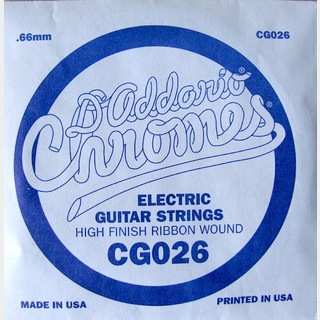 D'Addarioダダリオ CG026 Chromes Flat Wound バラ弦