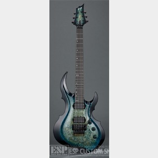 ESP FRX-CTM FR Burled Maple  /  Peacock Blue Burst