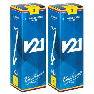 VANDOREN 【2個セット】《硬さ：4》バスクラリネット用リード バンドレン V21