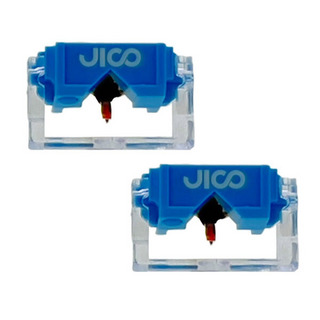 JICO N44-7 DJ IMP SD 2個セット 合成ダイヤ丸針 SHURE シュアー レコード針 交換針