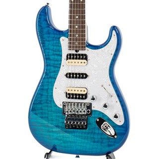 T's Guitars ST-22R Custom 5A Grade Quilt Top (Caribbean Blue) #SN/032532 【特価】