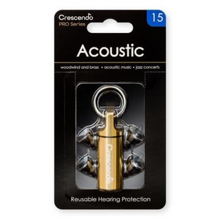 CRESCENDO クレッシェンド Pro Acoustic 15 イヤープロテクター 耳栓 管楽器/アコースティック音楽