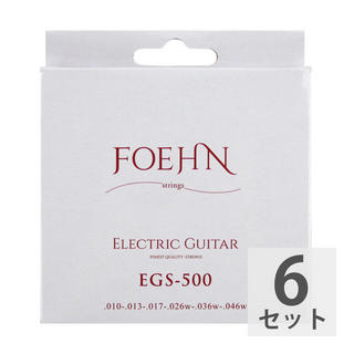 FOEHN EGS-500×6セット Electric Guitar Strings Regular light エレキギター弦 10-46