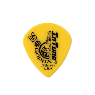 In Tune Guitar PicksDGP4-C73 GrippX-XJJ 0.73mm Yellow ギターピック×36枚