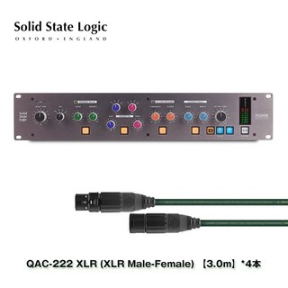 Solid State Logic(SSL) Fusion+Oyaide QAC-222高品位ケーブル４本セット【3.0ｍ】(XLR/XLR)【台数限定特価】