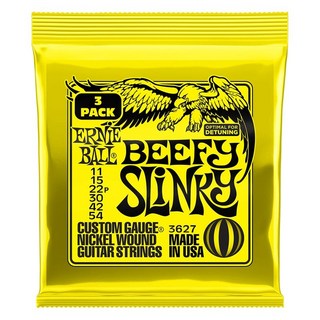 ERNIE BALL【PREMIUM OUTLET SALE】 Beefy Slinky Nickel Wound Electric Guitar Strings 3 Pack #3627