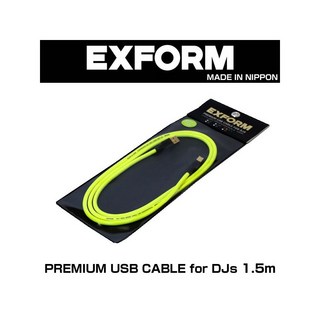 EXFORM PREMIUM USB CABLE for DJs 1.5m 【DJUSB-1.5M-YLW】