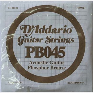 D'Addarioダダリオ PB045弦/Phosphor Bronze