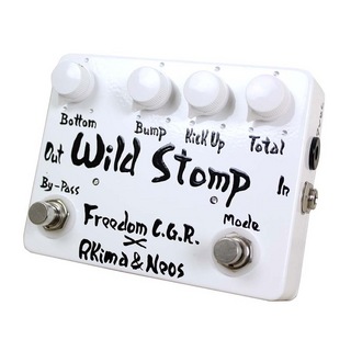 FREEDOM CUSTOM GUITAR RESEARCH × Akima & Neos Wild Stomp AN-EF-02 WHITE ベース用エフェクター