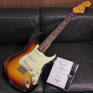 Fender Custom Shop Artist Collection Michael Landau Signature 1968 Stratocaster Relic Bleached 3-Color Sunburst SN. ...