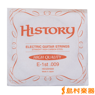 HISTORY HEGSH009 エレキギター弦 E-1st .009 【バラ弦1本】