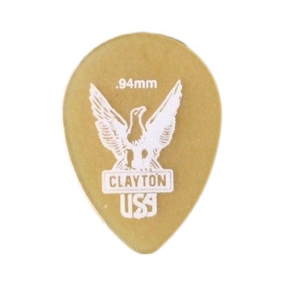 CLAYTON Ultem Gold 0.94mm スモールティアドロップ ピック×36枚
