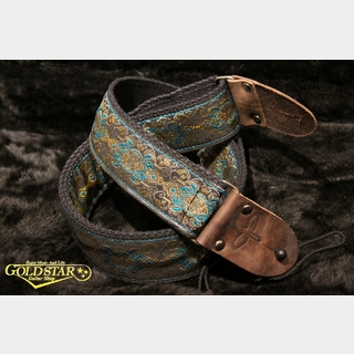 Paul Reed Smith(PRS)  Deluxe 2" Retro Guitar Strap - Teal【愛用ギターとオーナーさんがもっとオシャレになるアイテム】
