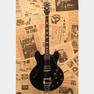 Gibson1974 ES-335TD "Original Black Finish with Bigsby B7 Unit"