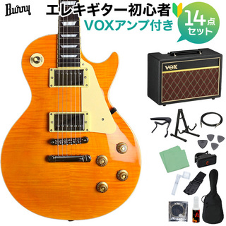 Burny SRLG55 Vintage Lemon Drop 初心者14点セット 【VOXアンプ付き】 レスポールタイプ エレキギター