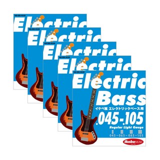 Ikebe OriginalElectric Bass Strings イケベ弦 エレキベース用 045-105 [Regular Light Gauge/IKB-EBS-45105] ×5セット