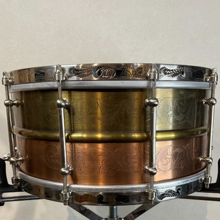ak2 Piece Brass/Copper Snare Drum 14x6.5