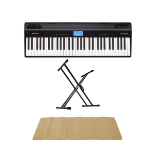 Rolandローランド GO-61P GO:PIANO エントリーキーボード ピアノ X型スタンド ピアノマット付きセット
