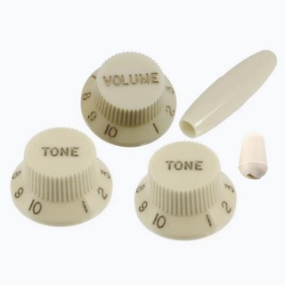 ALLPARTS PARCHMENT KNOB SET FOR STRATOCASTER/PK-0178-050【お取り寄せ商品】