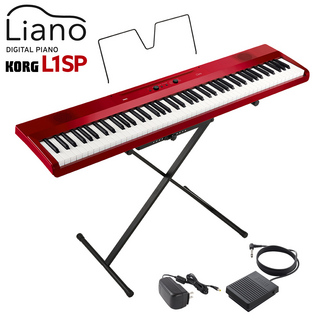 KORG L1SP MRED メタリックレッド キーボード 電子ピアノ 88鍵盤
