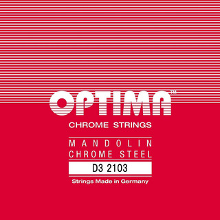 OPTIMA D3 No.2103 RED マンドリン弦/D 3弦×2本入り ノーマルテンションクラシックマンドリン弦
