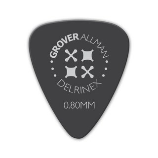 Grover AllmanDelrinex ISO Pro Picks 0.80mm [Black] ｘ10枚セット