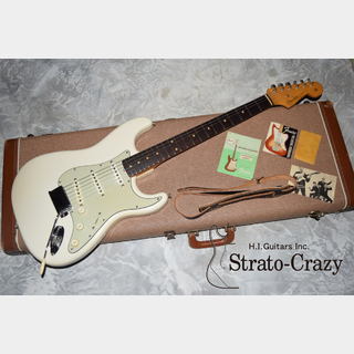 Fender'61 Stratocaster Olympic White /Slab Rose neck "Full original/Mint condition"