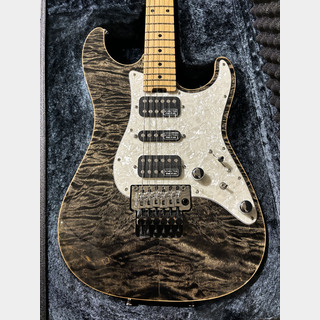 SCHECTER  EX-V-22-CTM-FRT 4A Quilted Maple / Black Natural/Maple