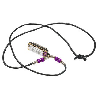 Hohner Mini Harmonica Necklace (Purple)