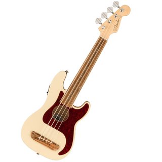 FenderFullerton Precision Bass Uke Walnut Fingerboard Tortoiseshell Pickguard Olympic White フェンダー ウ