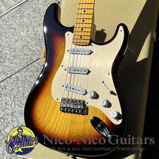 Fender Custom Shop2021 1955 Stratocaster Reverse Head NOS (Wide Black 2Tone Sunburst) 