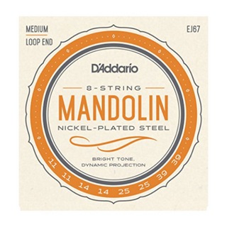 D'Addario EJ67 Nickel Mandolin Strings Medium 11-39 マンドリン弦