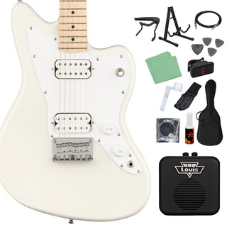 Squier by Fender Mini Jazzmaster HH エレキギター初心者14点セット 【ミニアンプ付き】 Olympic　White
