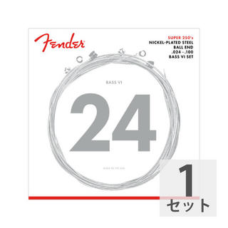 Fenderフェンダー Super 250 Bass VI Strings Nickel Plated Steel Ball End .024-.100 6弦エレキベース弦
