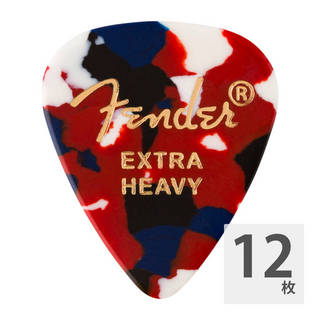 Fender フェンダー 351 Shape Premium Picks Extra Heavy Confetti ギターピック 12枚入り